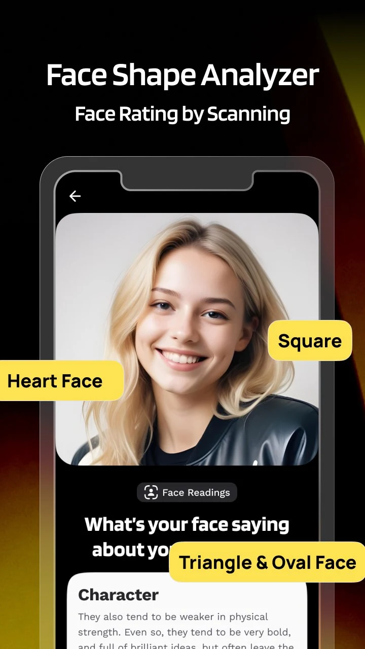 Face Shape Analyzer & Face AI screenshot
